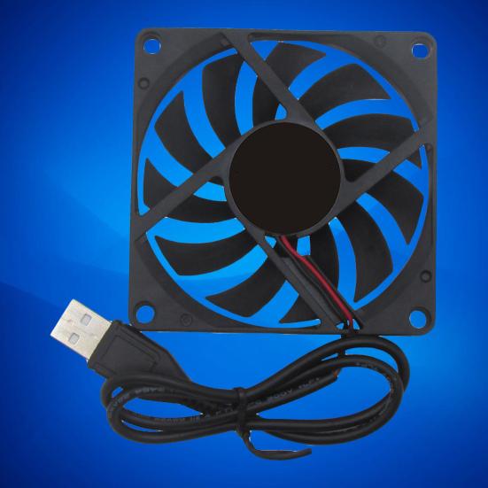 Ventilador de refrigeración Conector USB Universal 5V 8cm Enrutador Caja de computadora Disipador de calor para PC