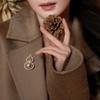 New Chinese Style Hollow Gourd Pearl Elegant Suit Brooch For Women Clothing Coat Corsage Jewelry Accessories Gifts