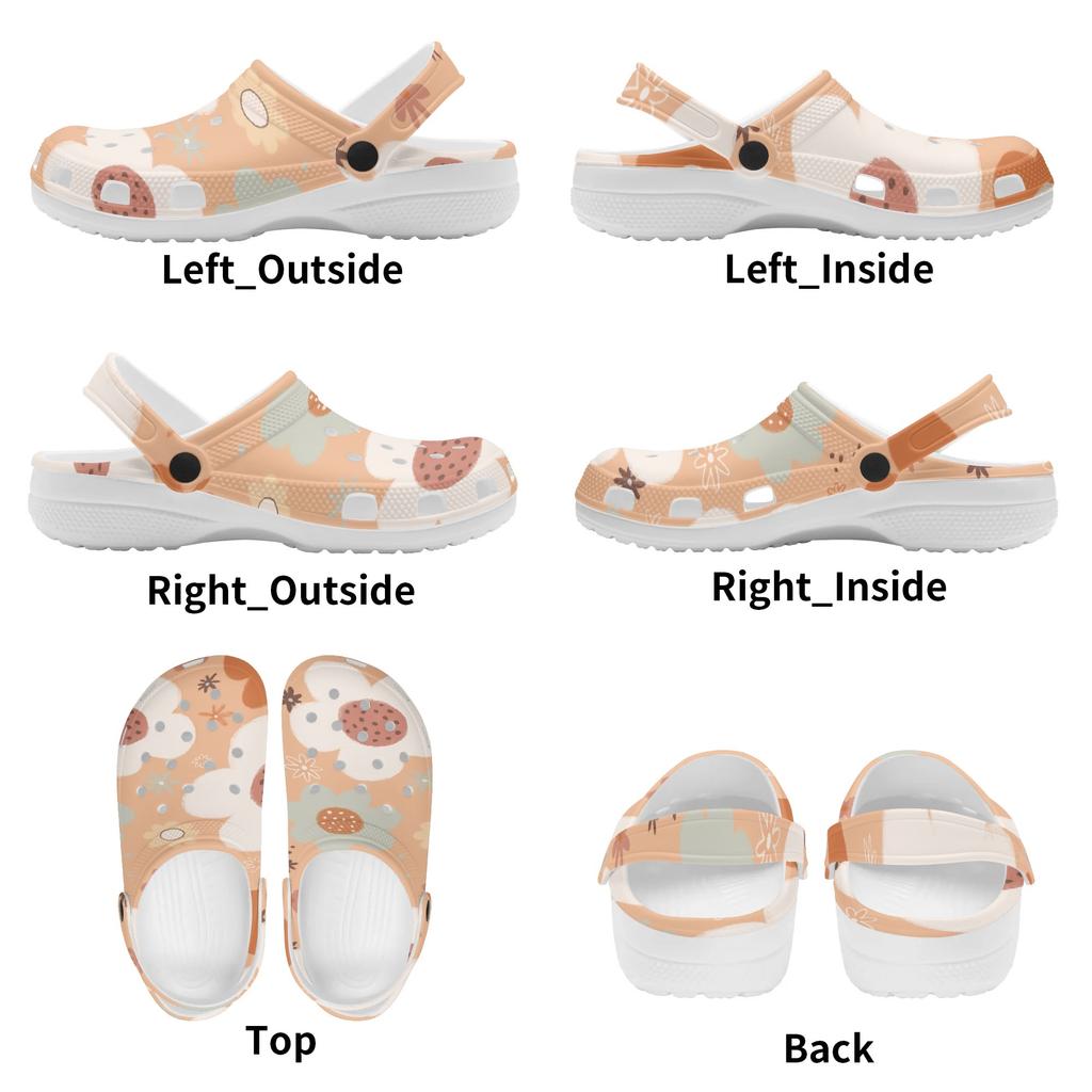 Allover Printed EVA Casual Clogs for Women Men Soft Sole Flexible Breathable Slip On Sandals Slippers Summer Daily Leisure Shoes