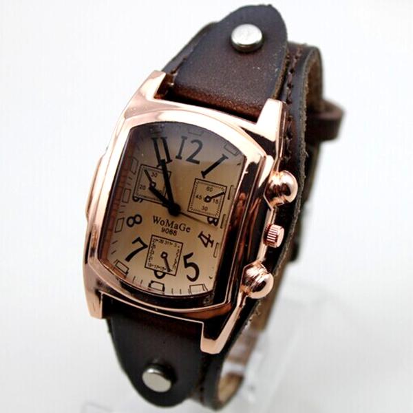New Watches Women Fashion Ladies Watches Womage Vintage Fashion Rose Gold Square Head Quartz Watches Womens wristwatch