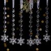 Christmas Acrylic Icicle Hanging Decorations Pendant With Snowflake Design For Festive Tree Decor