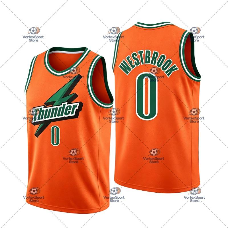 Canottiera Sportiva da Basket Westbrook N.0 per Bambini e Uomini Girocollo Senza Maniche Canottiera Sportiva da Allenamento