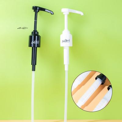 Durable Plastic Syrup Bottle Nozzle Pump Push-Type Pressure Oil Sprayer Kitchen Liquid Dispenser Replacement Nozzle For Home Use