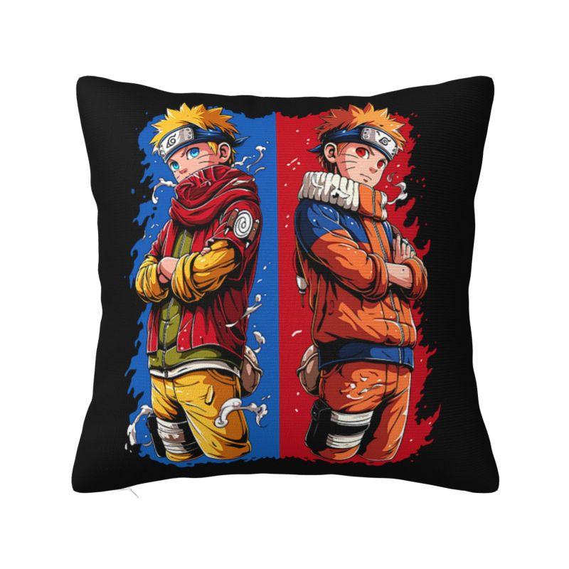 Custom Nordic Uzumaki Anime Cushion Cover Polyester Harajuku Manga Pillow Case