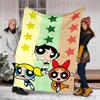 1pc Powerpuff6 Theme Blanket - Digital Print, Polyester, Cozy for All Seasons, Perfect for Outdoor, and Travel