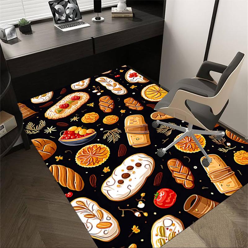 

1PC Bread Pastry Anti-slip carpet, suitable for Office, bedroomand playrooms. It can also be used as a sofa footrest cover-R98 60cm by 90cm