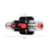 Circuit Breaker Reset Fuse Holder, Qiilu Circuit Breaker Set Fuse Holder Carbon Fuse Holder Waterproof 12-24V 50Amp -100Amp (80A-Black)