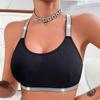 Women's Bra Underwear Beautiful Back Gathered Side Y-shaped Ribbon Outer Wear Vest Top