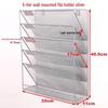 COUVEZI Wall-Mounted 5-Tier Mesh File Organizer
