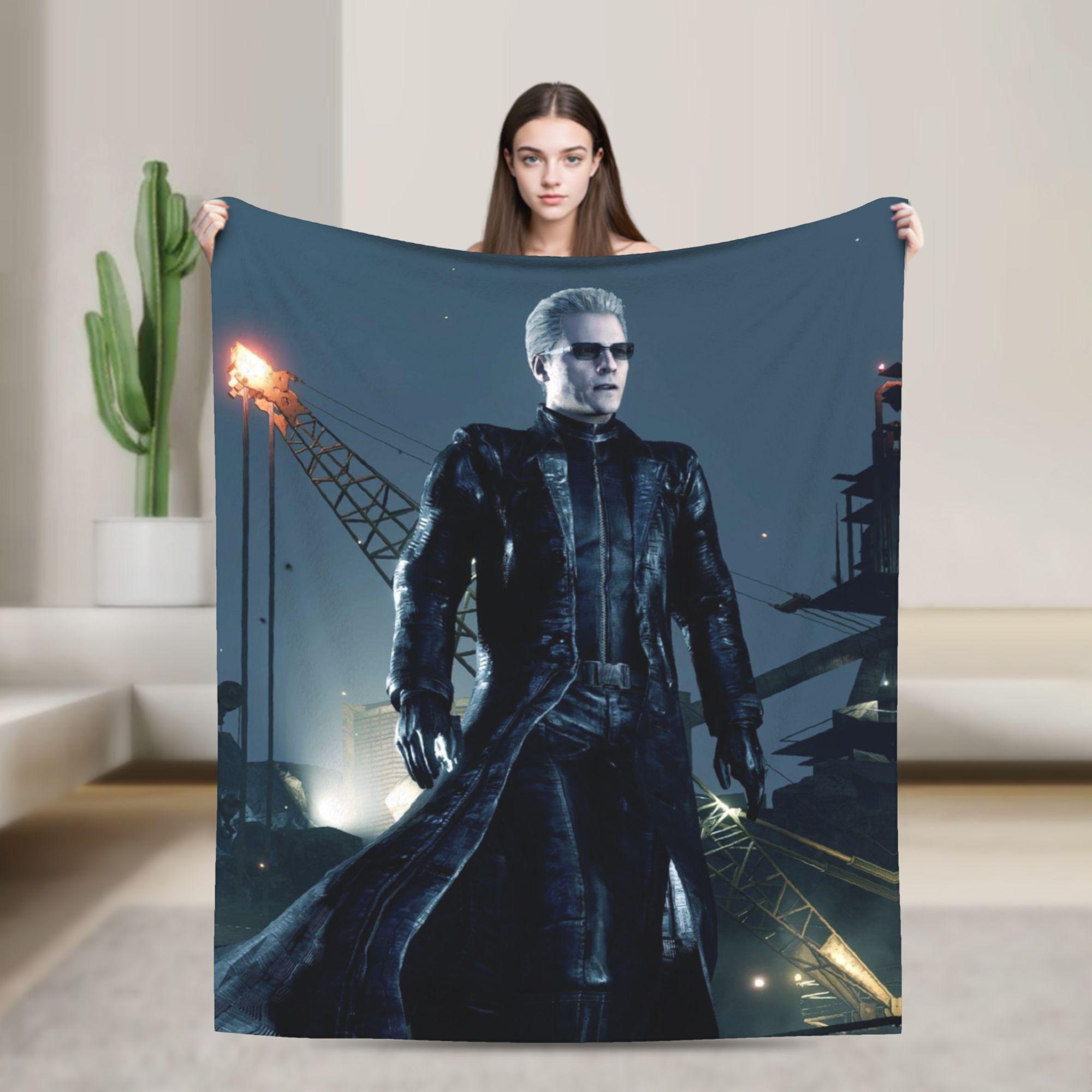 Альберт Вескер Плед Ультрамягкий Пледы для Кровати 50x60 Дюймов Разные Размеры Одеяло 30x40in