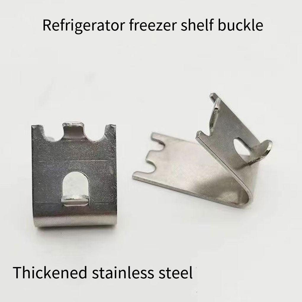 12pack/lot Premium Stainless Steel Easy Installation For Wide Stainless Steel Durable Fridge Shelves