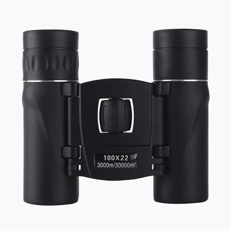 

100x22 Mini Portable HD Binoculars 30000m Long Range Folding for Hunting Sports Outdoor Camping Travel Low Light Night Vision