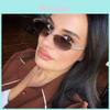 Classic Metal Cat Eye Sunglasses With Uv400 Protection For Outdoor Fashion And Party Events
