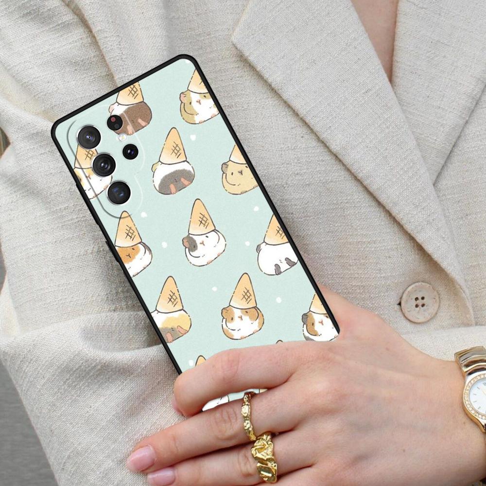 Cute Funny Hamster Funda Cell Phone Case for Samsung Galaxy S26 Ultra S25 S24 S23 S22 S21 S20 Note10 Cover