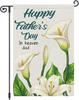 Heyfibro Father's Day In Heaven Garden Ag 12x18 Inch Double Sided Oral House Ag for Daddy Papa Father's Day Ou PPZ