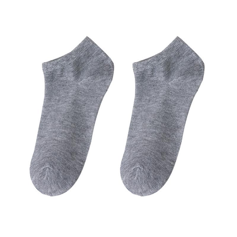 5 Pairs of Men's Summer Thin Classic Sweat Absorbing Deodorizing Invisible Sports Boat Socks