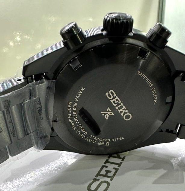 Seiko Prospex SPEEDTIMER SBDL103 Solar Chronograph Black Series 39.0MM Men’s Watch SSC917P1