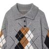 2026 Spring European & American Style Versatile Diamond Knitwear