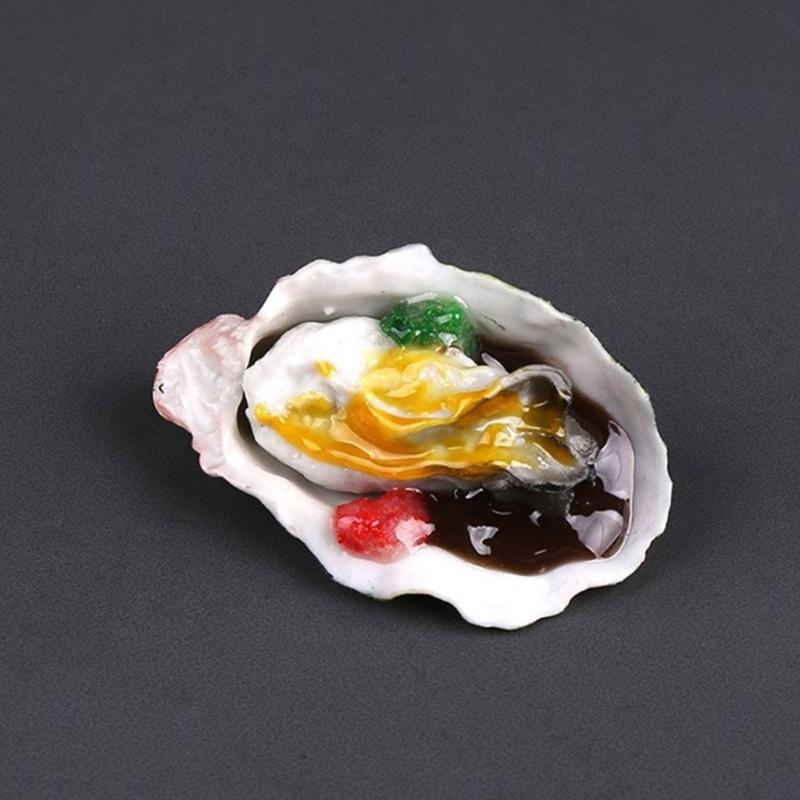 Artificial Grilled Oysters Model Simulation Grilled Scallops Model Realistic Roasted Oysters Fake Seafood Display Props