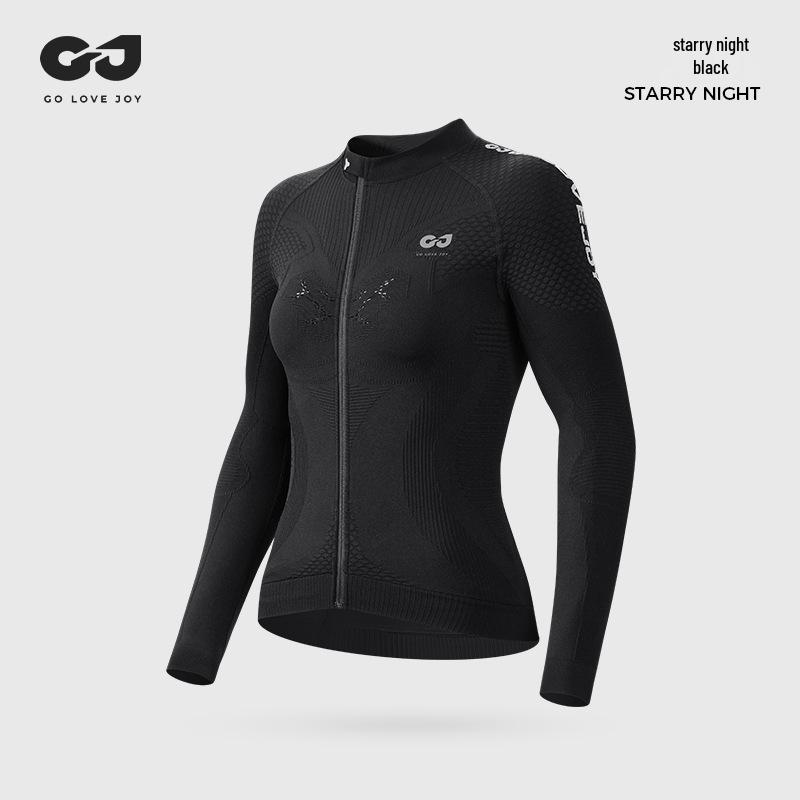 

Женская высококачественная джерси с длинным рукавом для велоспорта - Защита от солнца для шоссейного велосипеда на весну/лето L