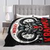 Soft Blanket Travel Office Merry Krampus Horror Bedding Throws  Flannel Bedspread For Couch Chair Street Trend Sofa Bed Cover