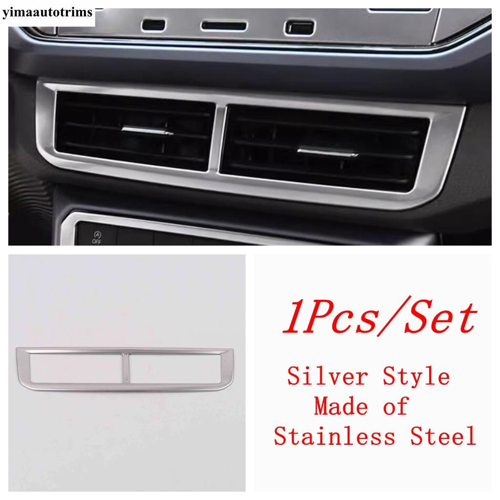 Central Control Middle Air AC Vent Outlet Frame Decoration Trim Cover Accessories For Volkswagen VW T-cross Tcross 2018 -