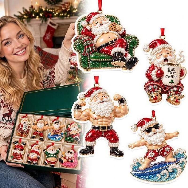 Christmas Santa Claus Holiday Ornaments Xmas Tree Hanging Decorations
