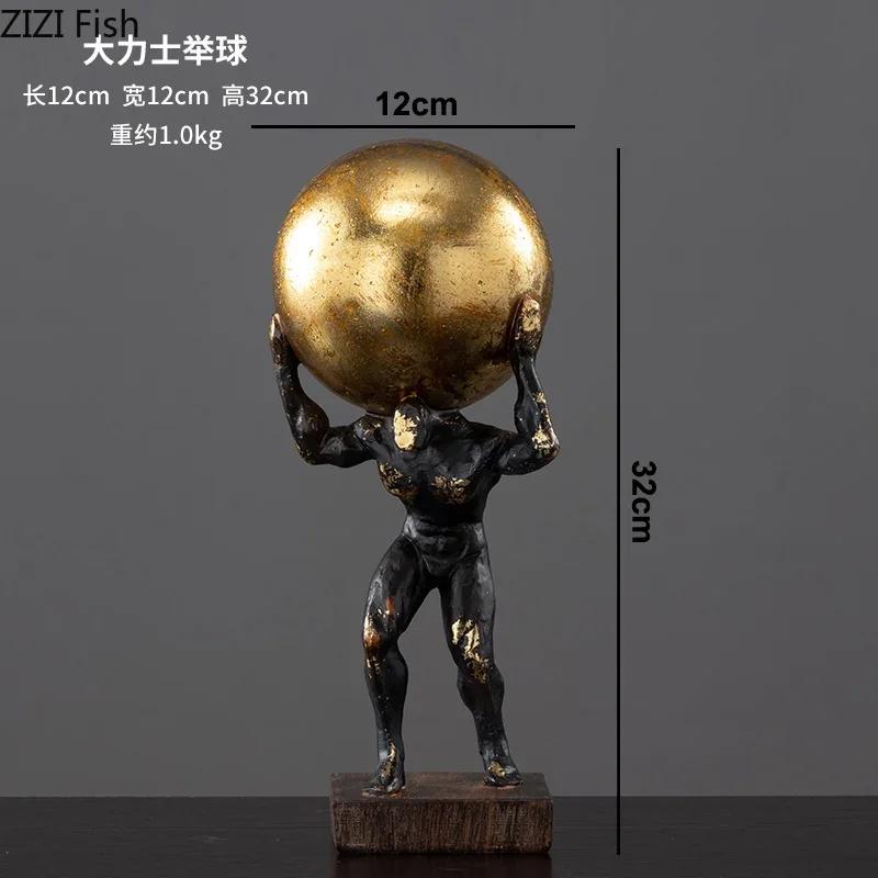 Creative Resin Gymnast Art Sculpture Decoration Desktop Exquisite Crafts Abstract Figure Statue Figurines Home Decoration Modern