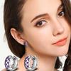 Sace Gems Classic Purple 3A Zircon Earrings for Women Wedding Party Gifts
