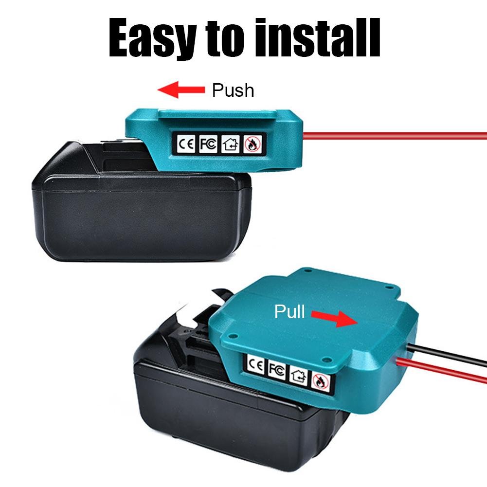 Car Jumper Cables for Makita/Milwaukee 18V 20V Li-ion Batteries Auto Accessories Adapter Car Supercharger Cables