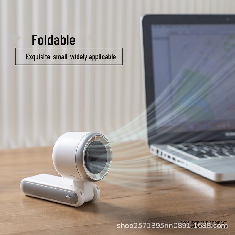 

Portable USB Rechargeable Folding Fan with Ice Pack for Outdoor Use Black Advanced
