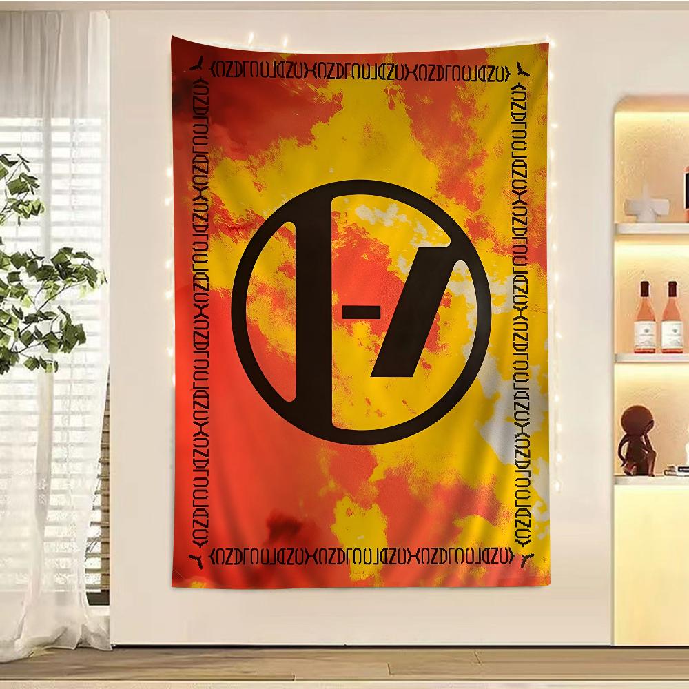 

Twenty One Pilots Cartoon Tapestry Art Science Fiction Room Home Decor Wall Hanging Home Decor 74x94cm(29x37in)