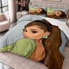 Ariana Grande 3-częściowy komplet pościeli Poszewka na kołdrę z dwiema poszewkami na poduszki Do sypialni Dekoracja domu