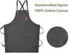Fashion Canvas Kitchen Aprons For Woman Men Chef Work Apron For Grill Restaurant Bar Shop Cafes Beauty Nails Studios Uniform