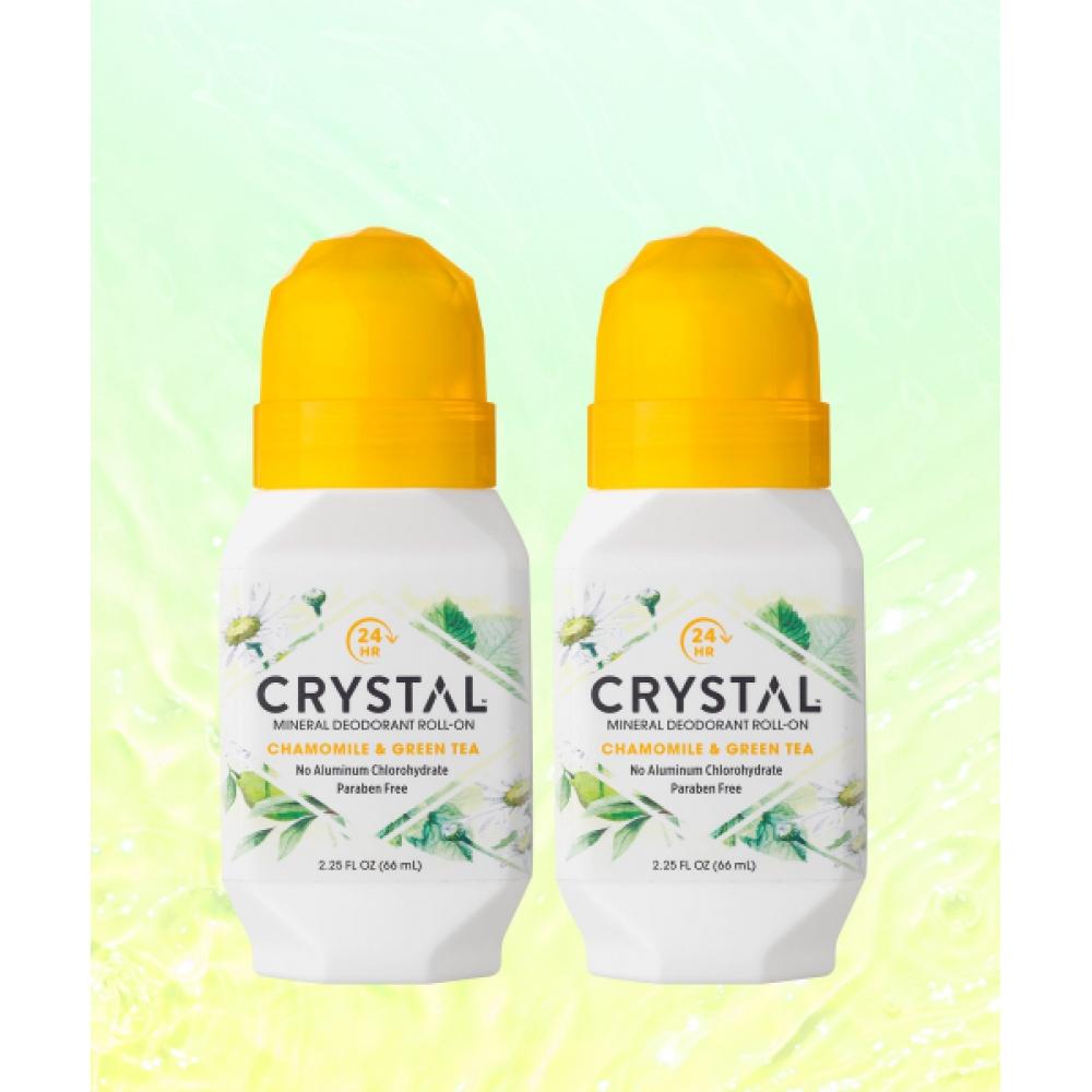 Роликовый дезодорант с кристаллами ромашки, 66 мл, 2 шт. NONE
