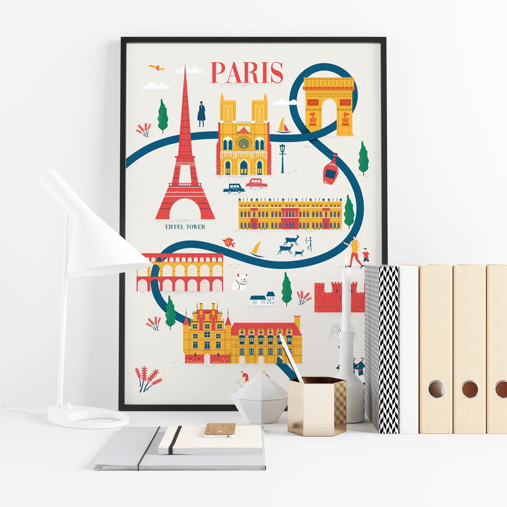 Poster Illustration Paris