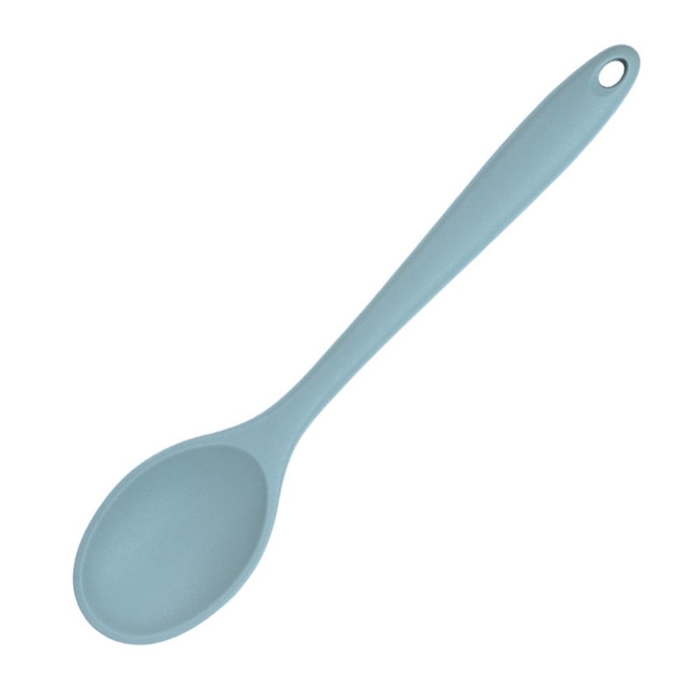 Cuchara Redonda de Silicona Resistente a Altas Temperaturas Antiadherente para Sartén Cocina Cocinar Cuchara para Remover Cuchara para Sopa Cuchara para Ensalada Hielo Postre