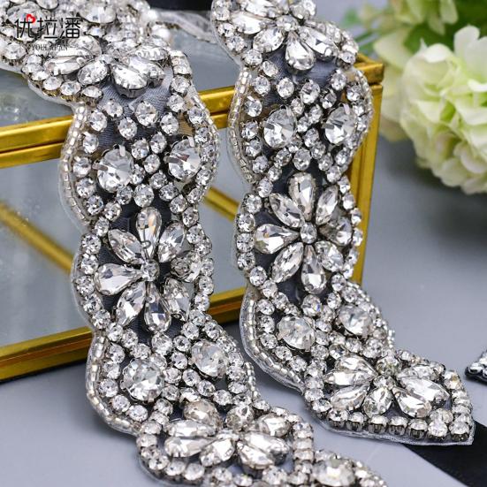 Bridal Belt Shining Rhinestone Handmade Bead Tear Resistant Bridal Sash for Wedding