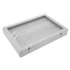 Pin Display Case Transparent Glass Soft Flocking Dustproof Pin Shadow Box for Military Medal Badge