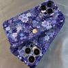 Glossy Film Hard PC Phone Case for Google Pixel 7 7a 8 8a 9 9a Pro XL 5G Clmj swag Blue Flower
