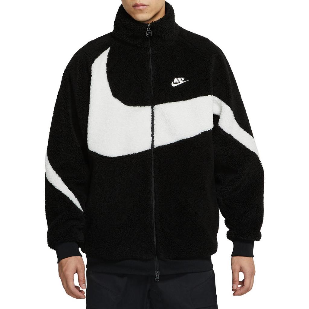 Nike Big Swoosh Reversible Boa Jacket Black Men Outerwear BQ6546-011