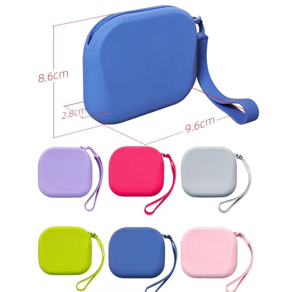 Neue Silikon-Kosmetiktasche mit Handgelenkschlaufe Staubdichte Kulturtasche Reißverschluss Wasserdichte Münzbörse Outdoor