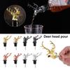 Gadgets Unique Stag Deer Head Christmas Ornament Wine Pourer Bottle Stoppers Wine Aerators 7