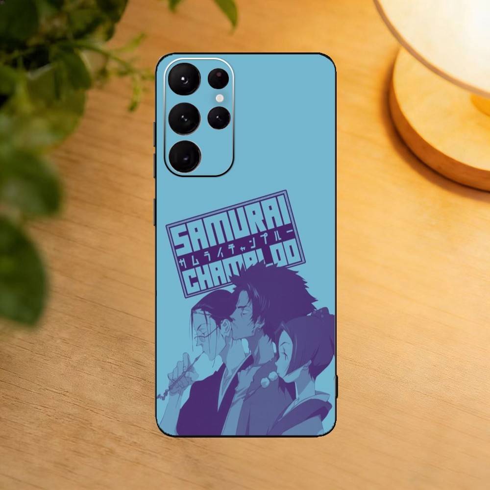 Samurai Champloo Phone Case For Samsung S25,S24,S21,S22,S23,S30,Ultra,S20,Plus,Fe,Lite Black Shell