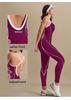 Color Block Women's Yoga Bodysuit with Hollow Back and Flared Pants for Dance and Fitness