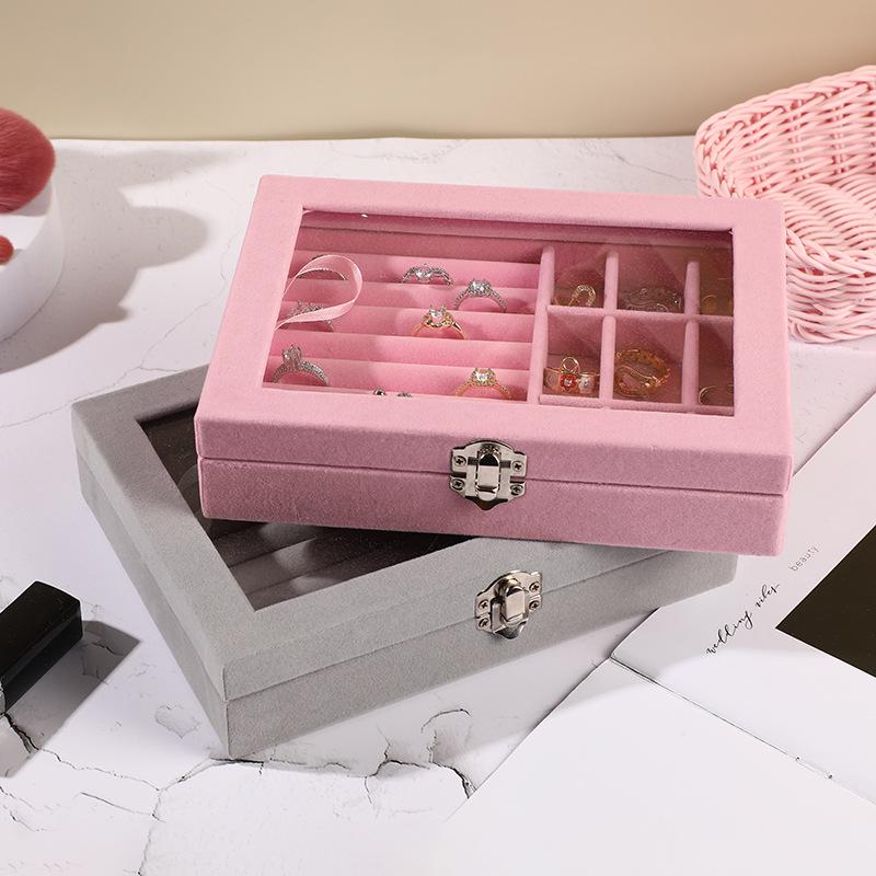 Jewelry Organizer Box for Earrings and Necklaces - Household Storage and Display Case
