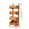Storage Rack with Slanted Bins Open-Front Toy Shelf Space-Saving