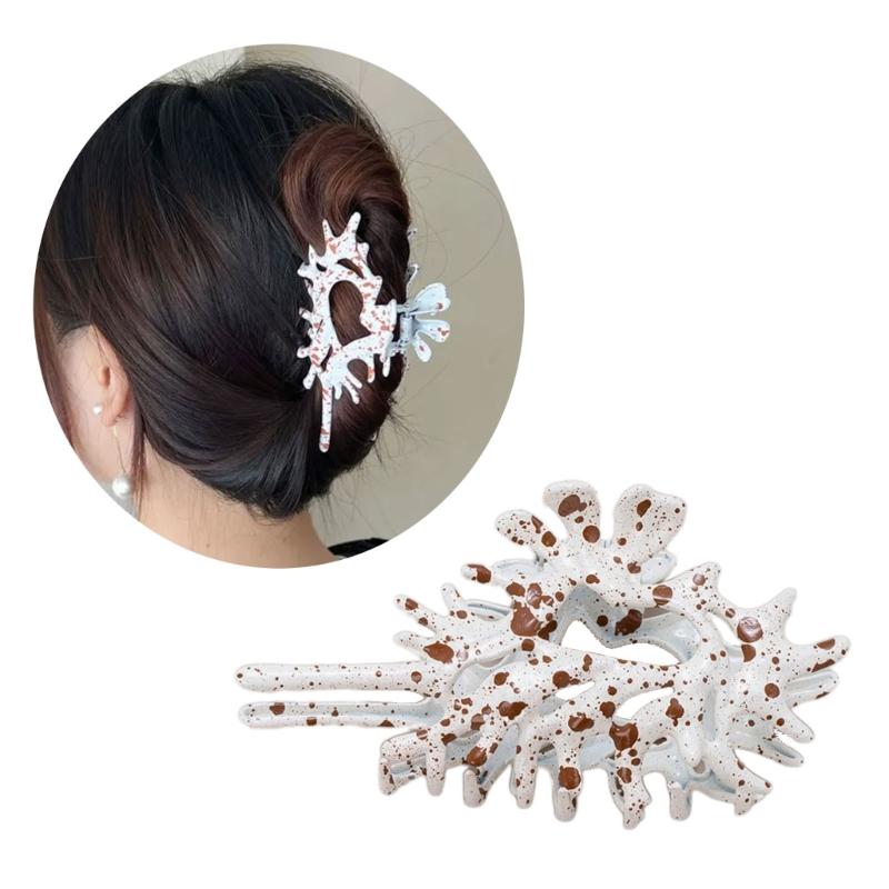 Módní spona do vlasů ve tvaru mušle Protiskluzové sponky do vlasů Velké akrylové čelistní spony do vlasů Pokrývka hlavy Nástroje pro styling Vlasové doplňky