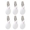 6Pcs Tablecloth Weights Marble Stainless Steel Small Size Waterproof Rustproof Durable Clip On Weights for Party