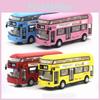 Ônibus Turístico de Dois Andares de Qualidade Premium Londres Ônibus da Cidade Carro de Puxar Brinquedo para Criança Com Som e Luz